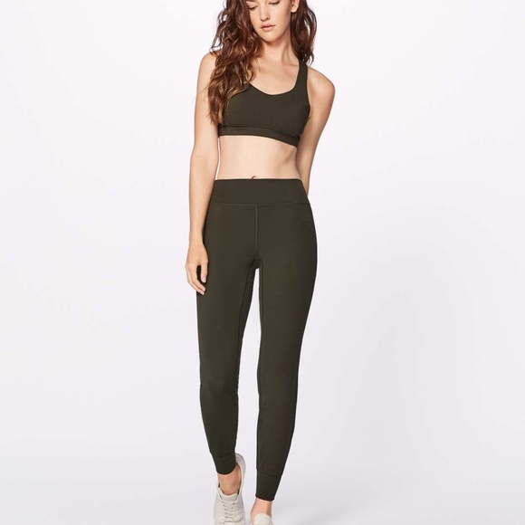 Lululemon Back In Action Jogger (29") Dark Olive Sz 2♥️ - Picture 2 of 7